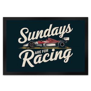 Sundays are for Racing Fußmatte in 35x50 cm für Motorsport-Fans
