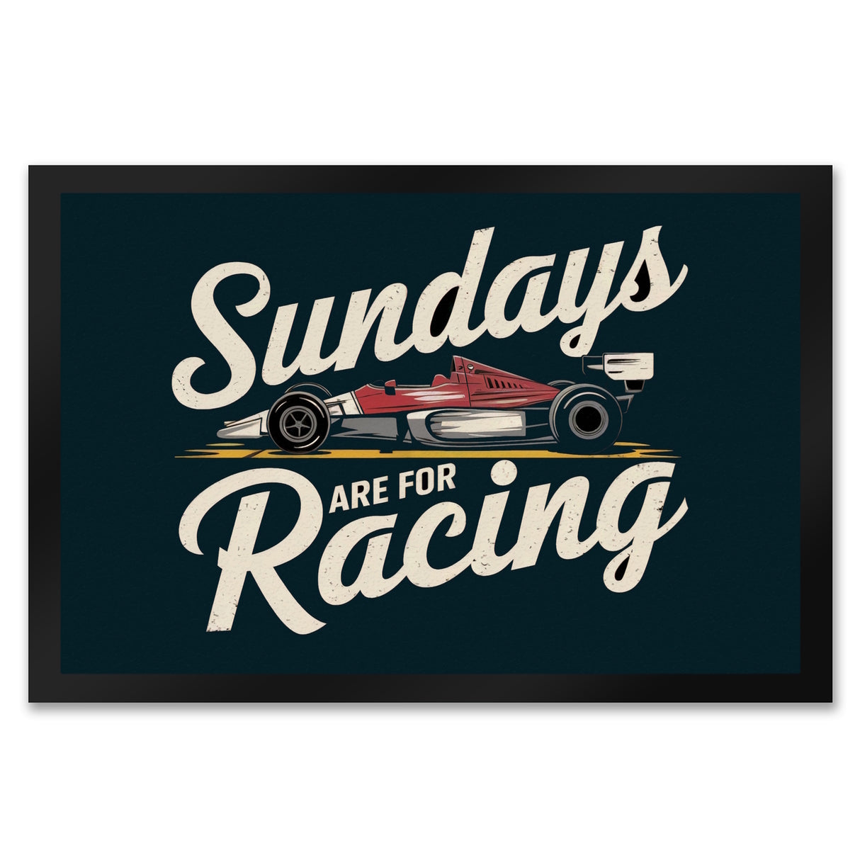 Sundays are for Racing Fußmatte in 35x50 cm für Motorsport-Fans