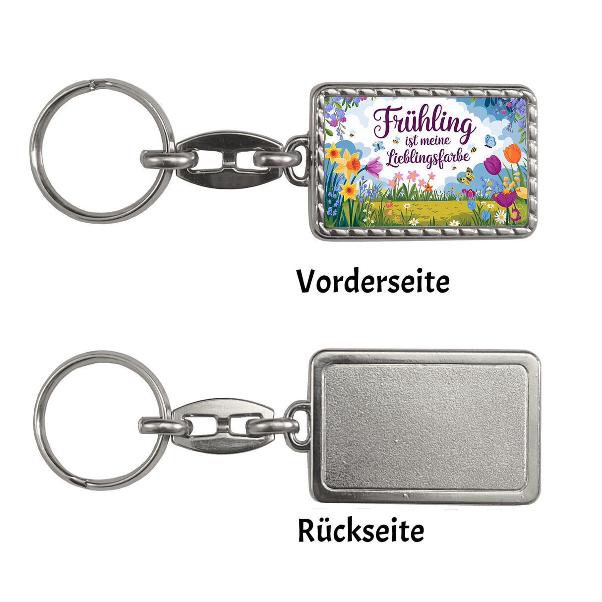 Frühlingswiese Schlüsselanhänger - Frühling ist meine Lieblingsfarbe