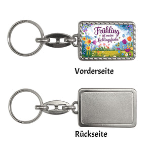 Frühlingswiese Schlüsselanhänger - Frühling ist meine Lieblingsfarbe