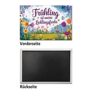 Frühlingswiese Souvenir Souvenir Magnet - Frühling ist meine Lieblingsfarbe
