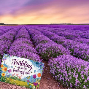 Frühlingswiese Souvenir Souvenir Magnet - Frühling ist meine Lieblingsfarbe