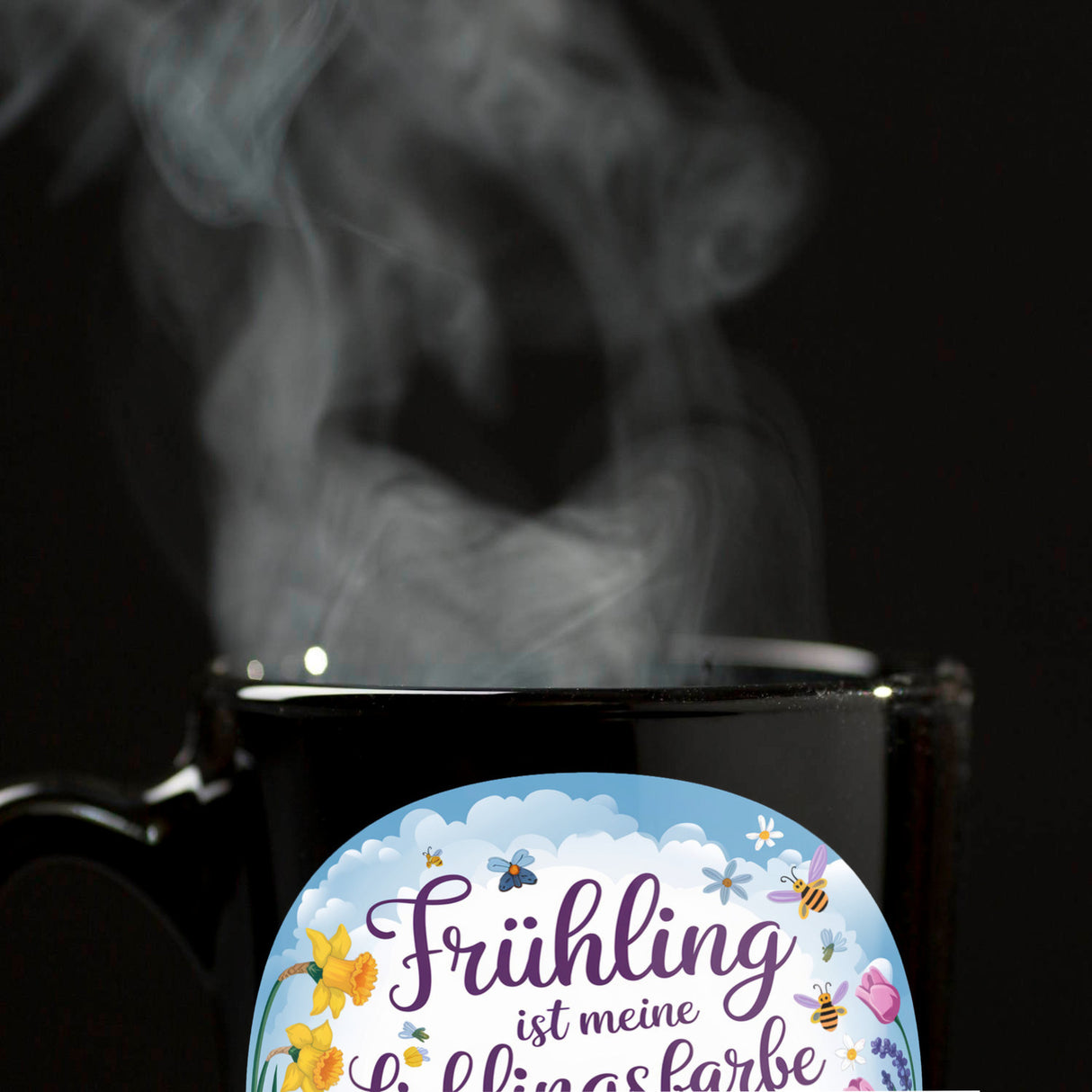 Frühlingswiese Tasse - Frühling ist meine Lieblingsfarbe
