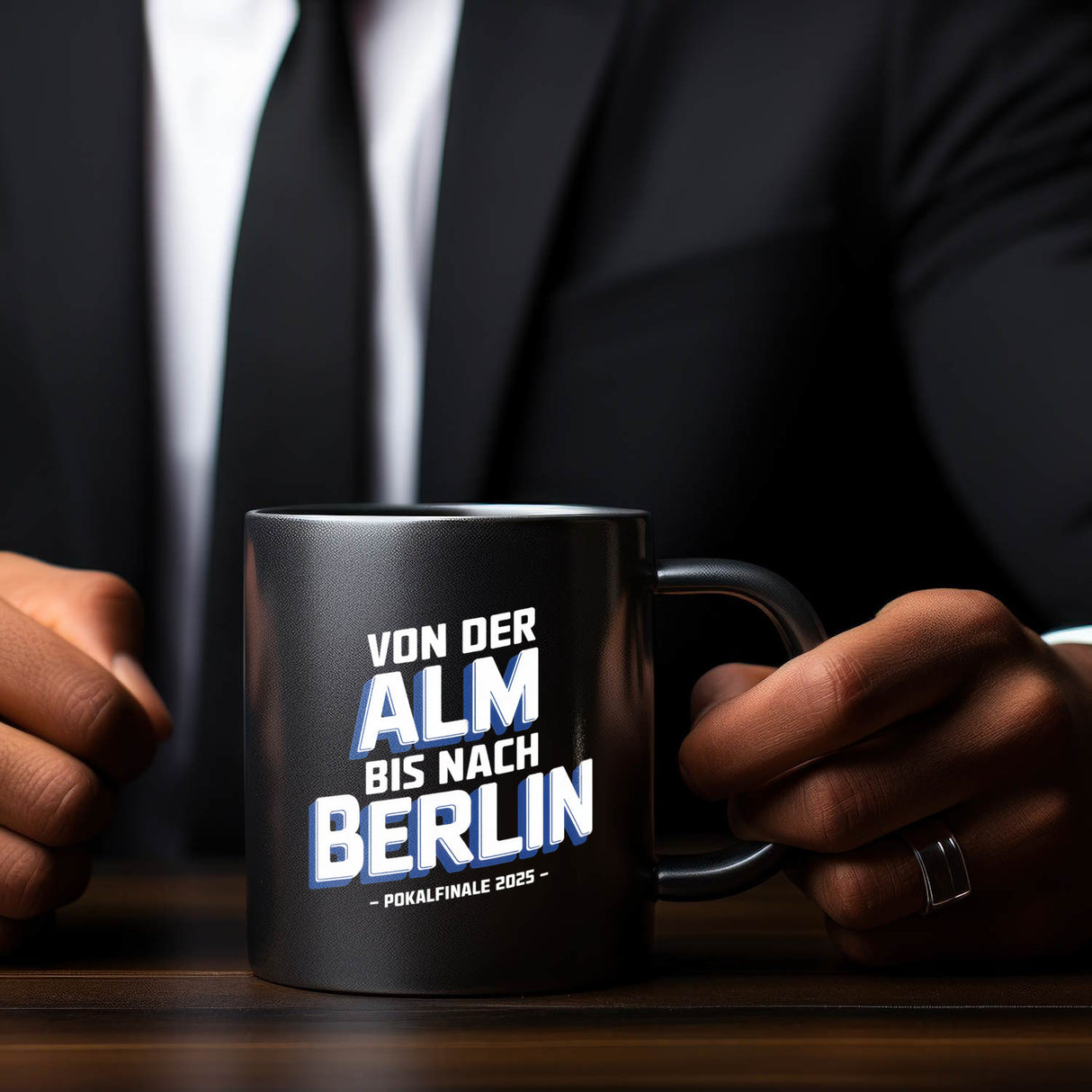 Bielefeld Pokalfinale 2025 Tasse - Von der Alm bis nach Berlin