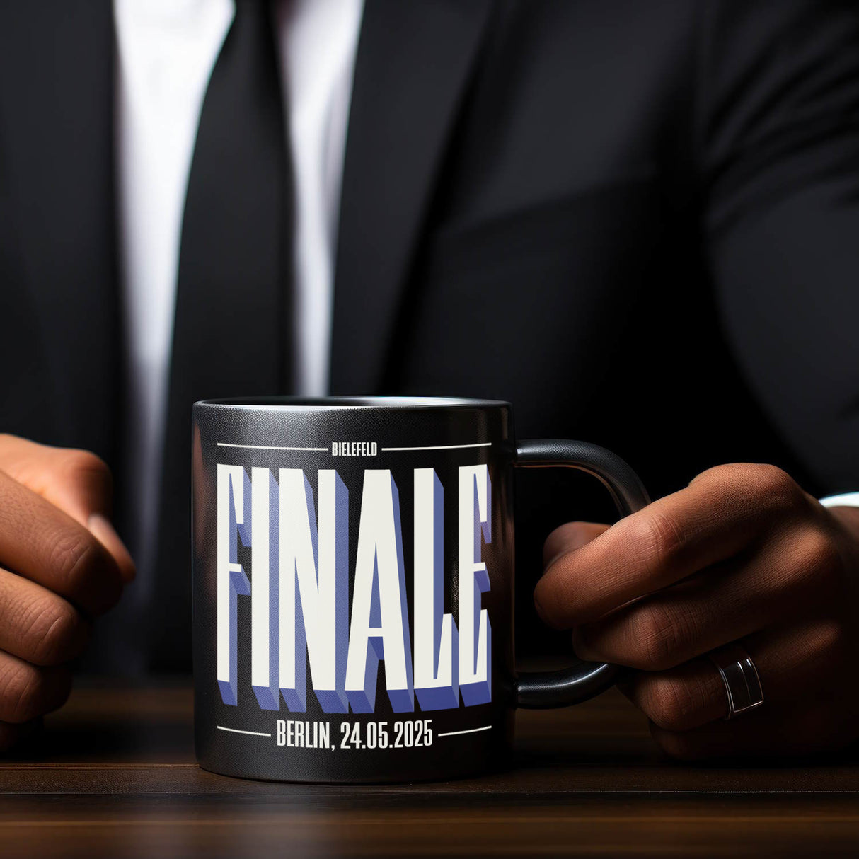 FINALE 2025 Bielefeld Tasse für das Pokalfinale in Berlin