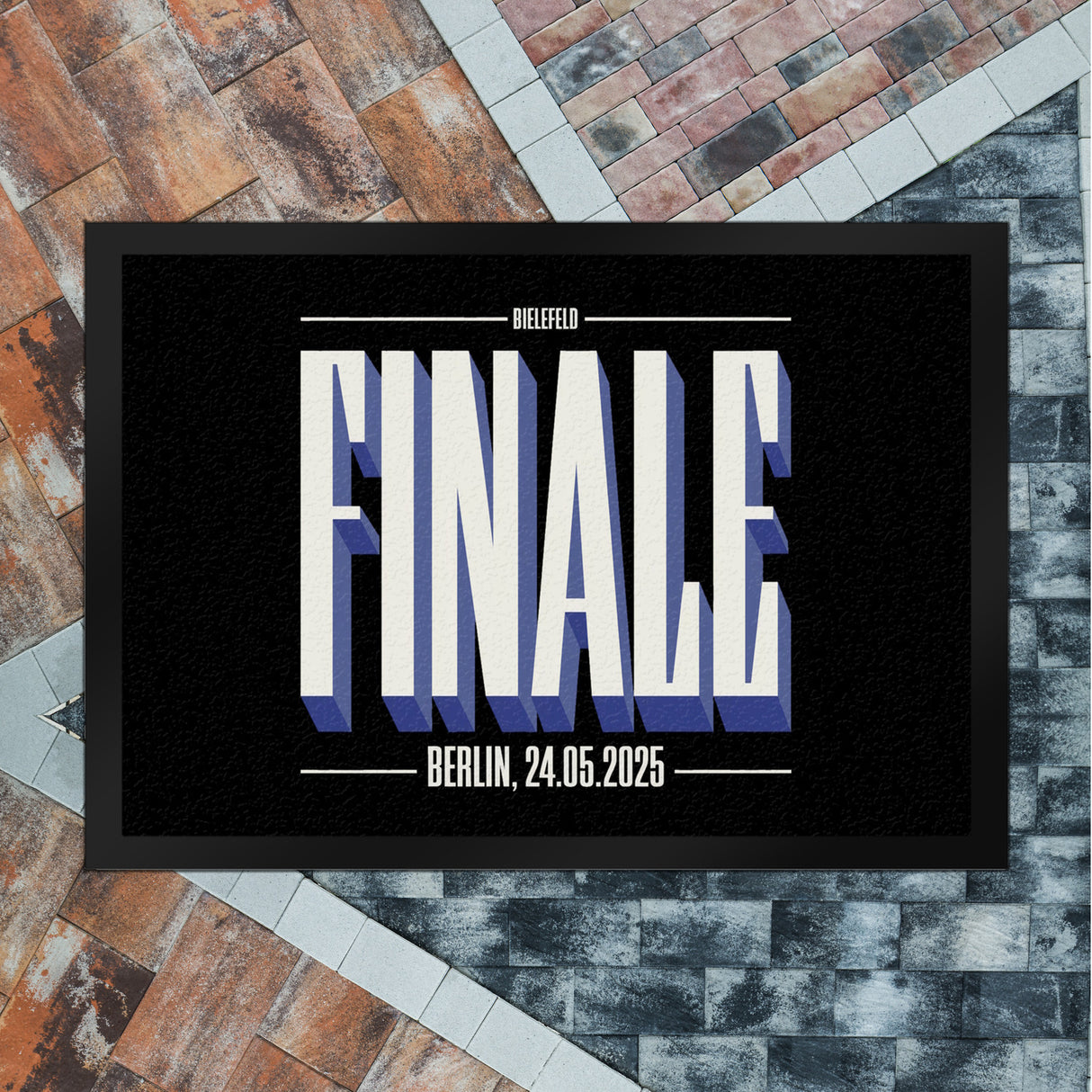 FINALE 2025 Bielefeld Fußmatte in 35x50 cm für das Pokalfinale in Berlin