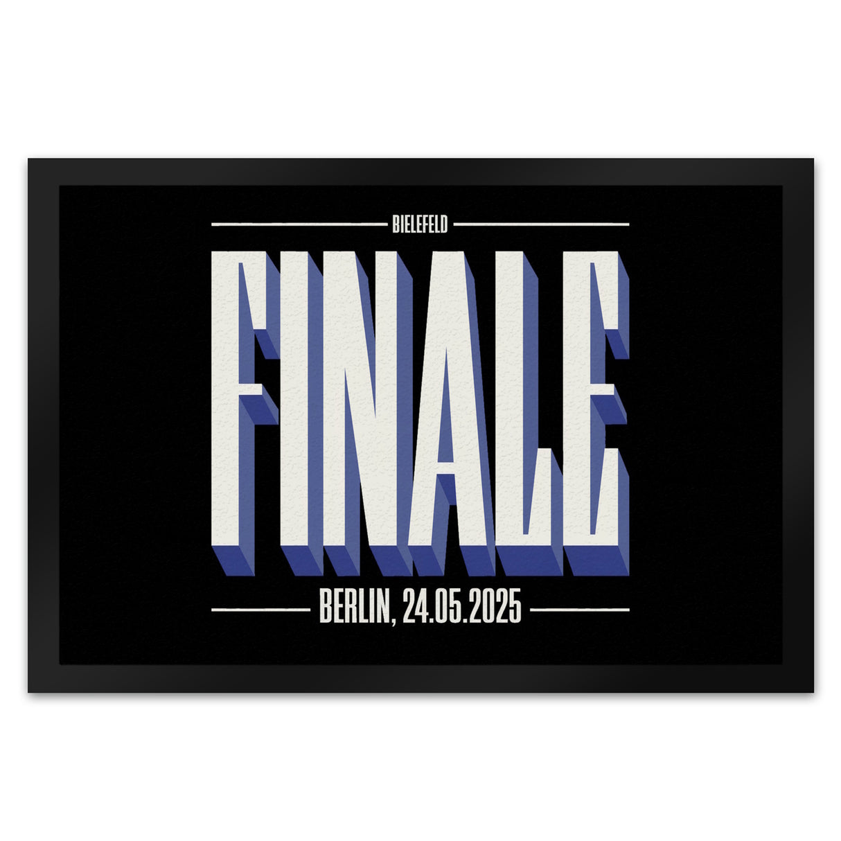 FINALE 2025 Bielefeld Fußmatte in 35x50 cm für das Pokalfinale in Berlin