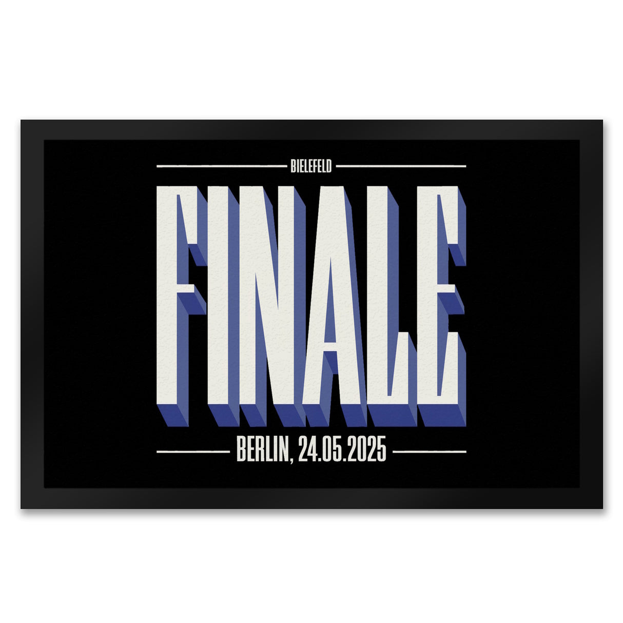 FINALE 2025 Bielefeld Fußmatte in 35x50 cm für das Pokalfinale in Berlin