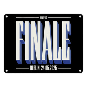 FINALE 2025 Bielefeld Metallschild in 15x20 cm für das Pokalfinale in Berlin