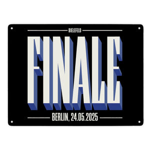 FINALE 2025 Bielefeld Metallschild in 15x20 cm für das Pokalfinale in Berlin
