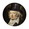 Hölderlin Tübingen Portrait mit Zylinder Magnet für Kultur Liebhaber