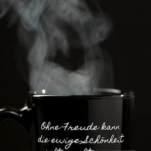 Hölderlin Tübingen Portrait Tasse - Ohne Freude kann
