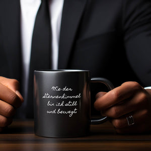 Hölderlin Tübingen Portrait Tasse - Wie der Sternenhimmel