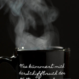 Hölderlin Tübingen Portrait Tasse - Was kümmert mich