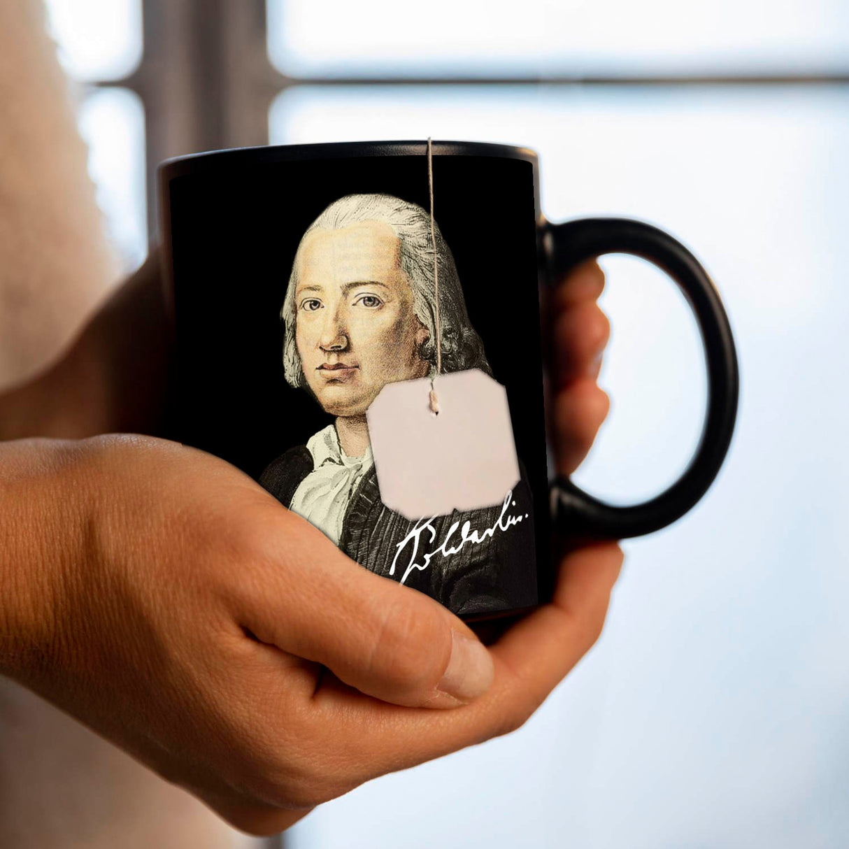 Hölderlin Tübingen Portrait Tasse - Was kümmert mich
