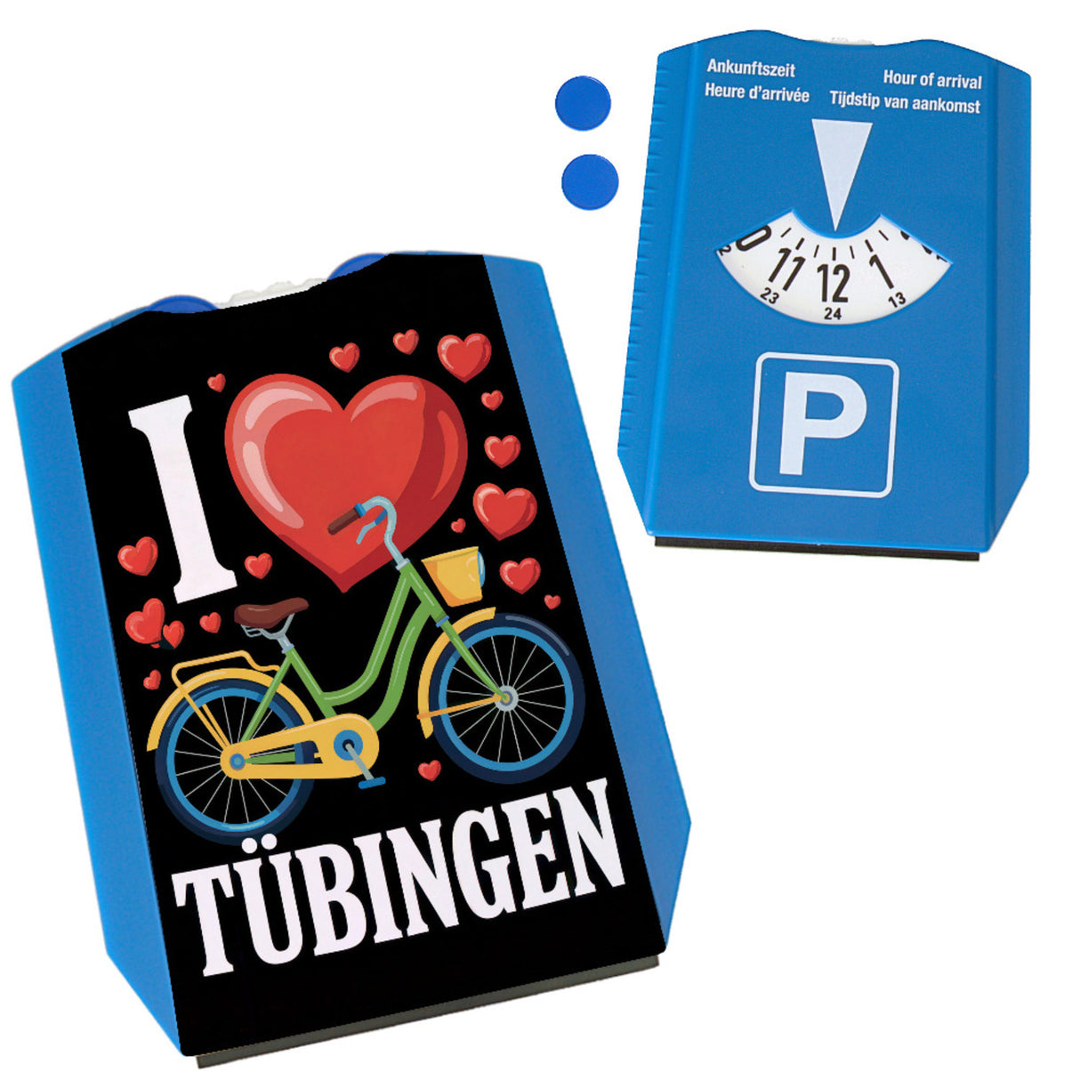 I love Tübingen Fahrrad Parkscheibe