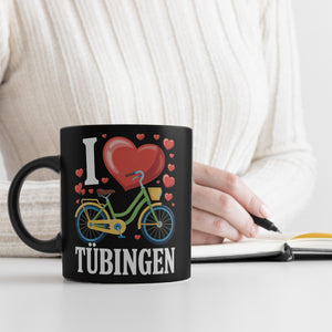 I love Tübingen Fahrrad Tasse