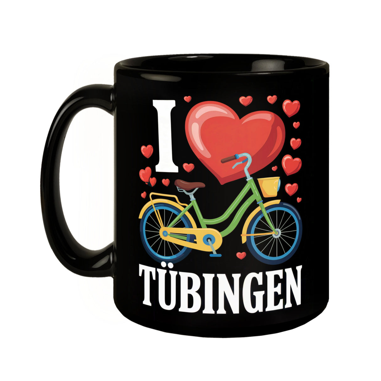 I love Tübingen Fahrrad Tasse