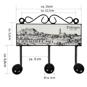 Tübingen 1642 Kleiderhaken Leiste mit 3 Haken