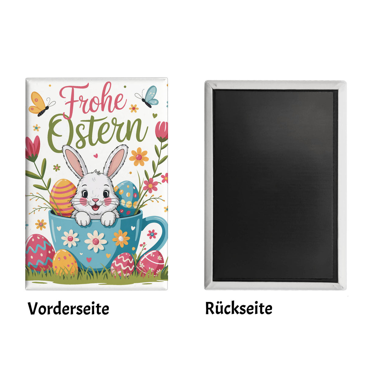 Frohe Ostern Souvenir Magnet mit Hase