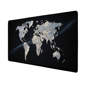 Weltkarte Sternenhimmel Schreibtischunterlage 69x31cm XXL Mauspad für Geographiefans