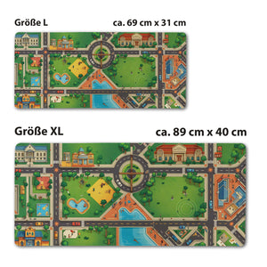 Straßenkarte Stadt Schreibtischunterlage 69x31cm XXL Mauspad Lernspaß Kinder