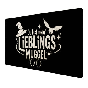 LIEBLINGS MUGGEL Schreibtischunterlage 69x31cm XXL Mauspad