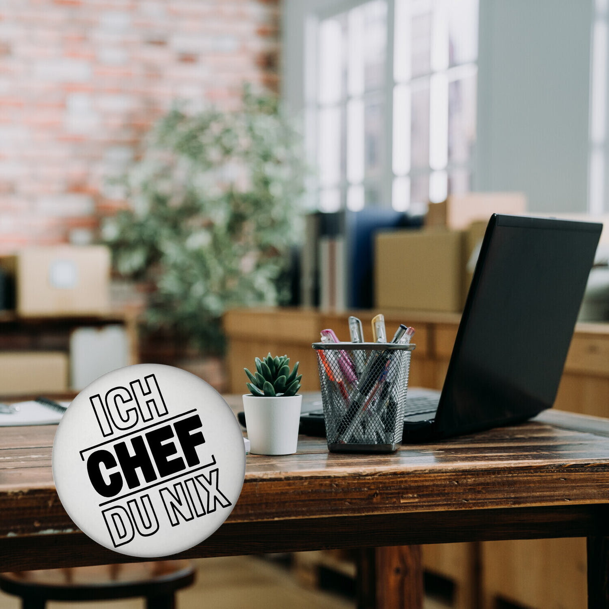 ICH CHEF DU NIX Magnet für Büro und Kollegen