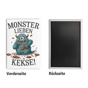 Blaues Monster mit Keks Souvenir Souvenir Magnet Monster lieben Kekse