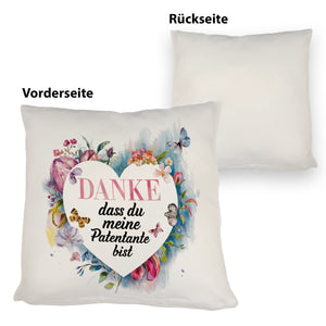 Danke Patentante Kissen Herz Danksagung