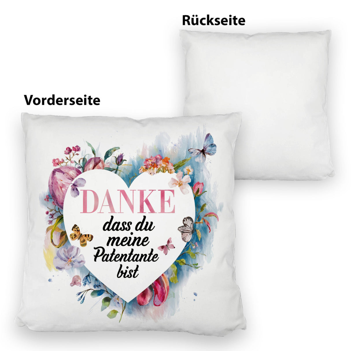 Danke Patentante Kissen Herz Danksagung
