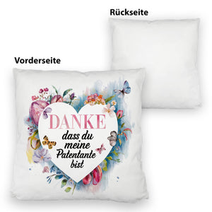 Danke Patentante Kissen Herz Danksagung