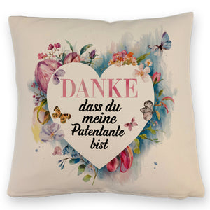 Danke Patentante Kissen Herz Danksagung