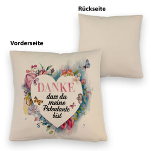 Danke Patentante Kissen Herz Danksagung
