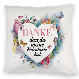 Danke Patentante Kissen Herz Danksagung