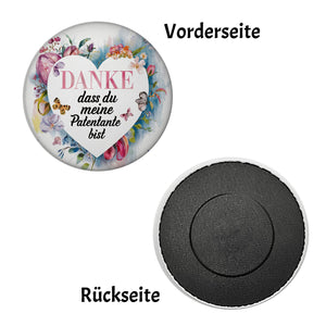 Danke Patentante Magnet Herz Danksagung