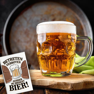 Betreten verboten – außer du bringst Bier! Souvenir Souvenir Magnet