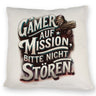 Gamer auf Mission Kissen Bitte nicht stören