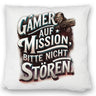 Gamer auf Mission Kissen Bitte nicht stören