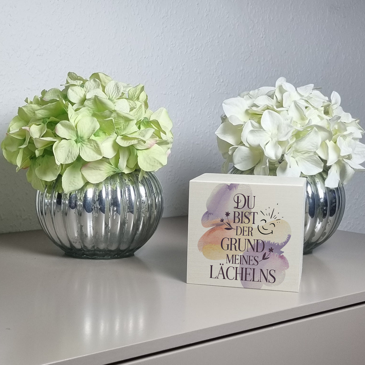 Grund meines Lächelns Spardose Blumen Aquarell