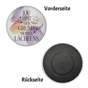 Grund meines Lächelns Magnet Blumen Aquarell