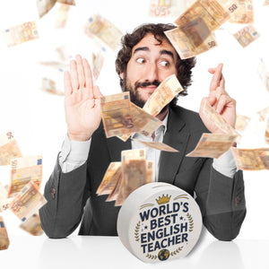 World´s best english teacher Spardose für Englischlehrer mit Spruch
