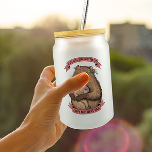 Capybara - Alles Gute zum Muttertag Trinkglas mit Bambusdeckel