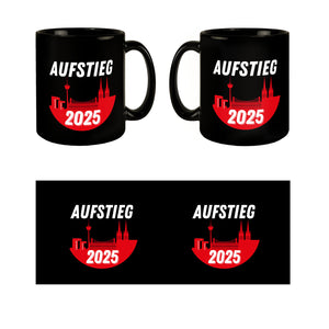 Köln Aufstieg 2025 Skyline Tasse für Fußballfans