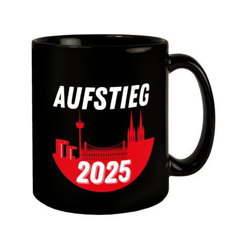 Köln Aufstieg 2025 Skyline Tasse für Fußballfans