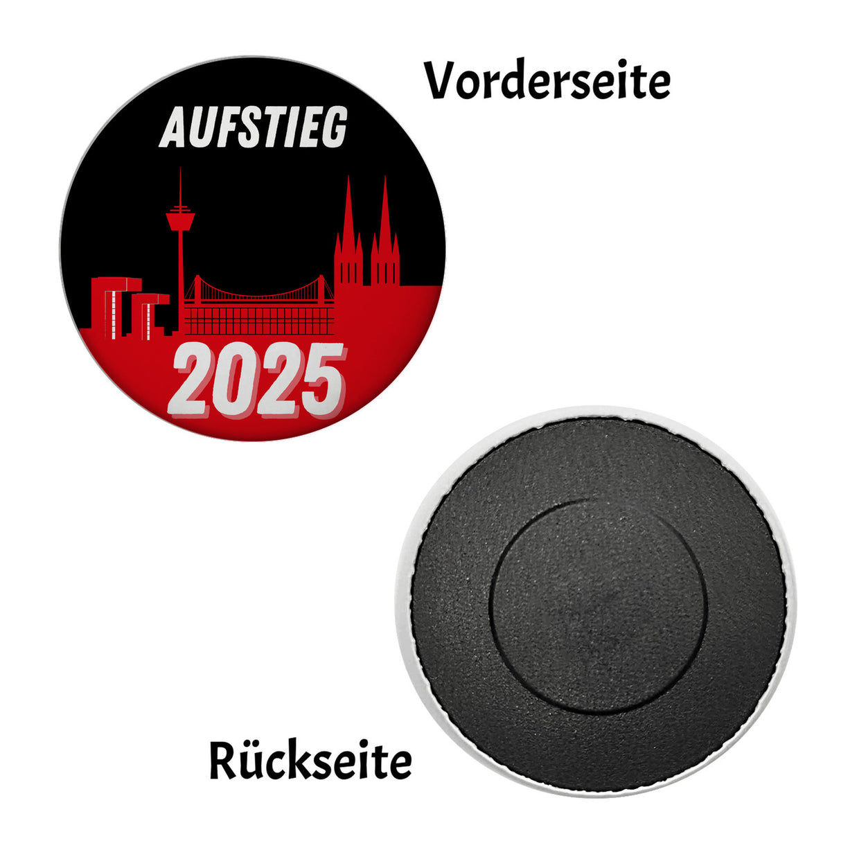 Köln Aufstieg 2025 Skyline Magnet für Fußballfans