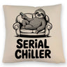 Faultier auf Couch Serial Chiller Kissen