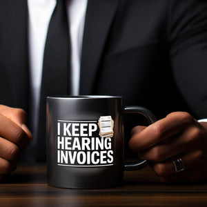 I keep hearing inVoices Tasse für Buchhalter im Büro
