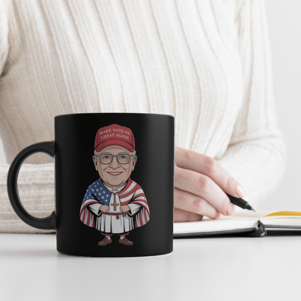 Amerikanischer Papst Satire Tasse - Make Vatican Great Again MVGA