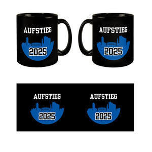 Hamburg Skyline Aufstieg 2025 Tasse für Fußballfans